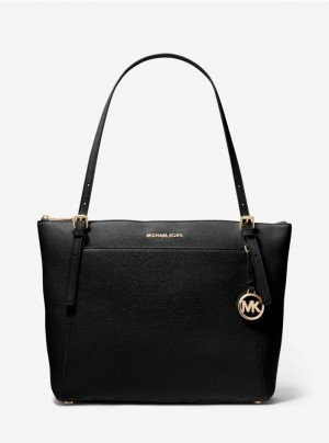 Bolso Tote Michael Kors Voyager Large Pebbled Cuero Mujer Negras | WRNQKGZ-73